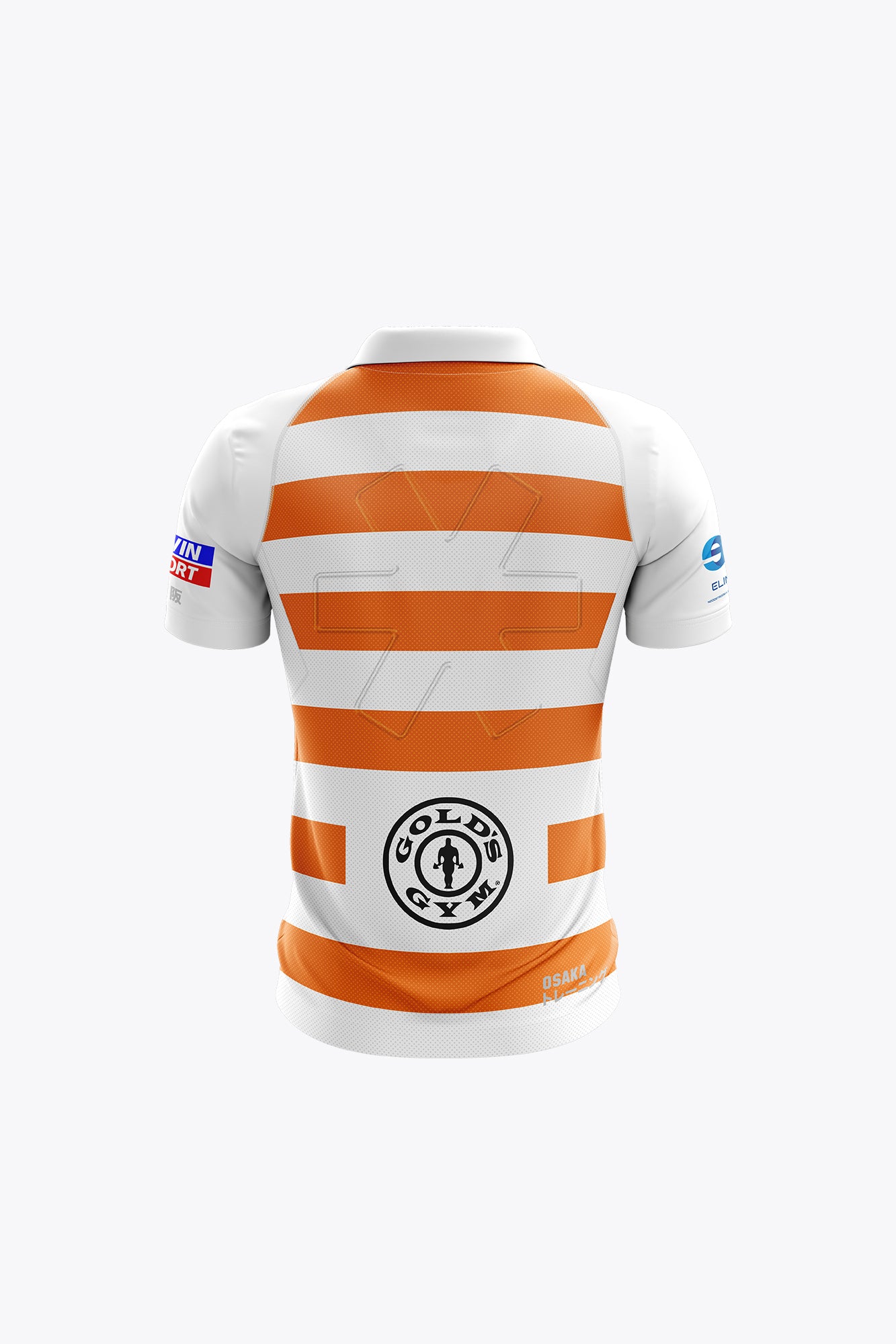 osaka-polo-jersey-bambino-mhc-nieuwegein-bianco-arancio image 2