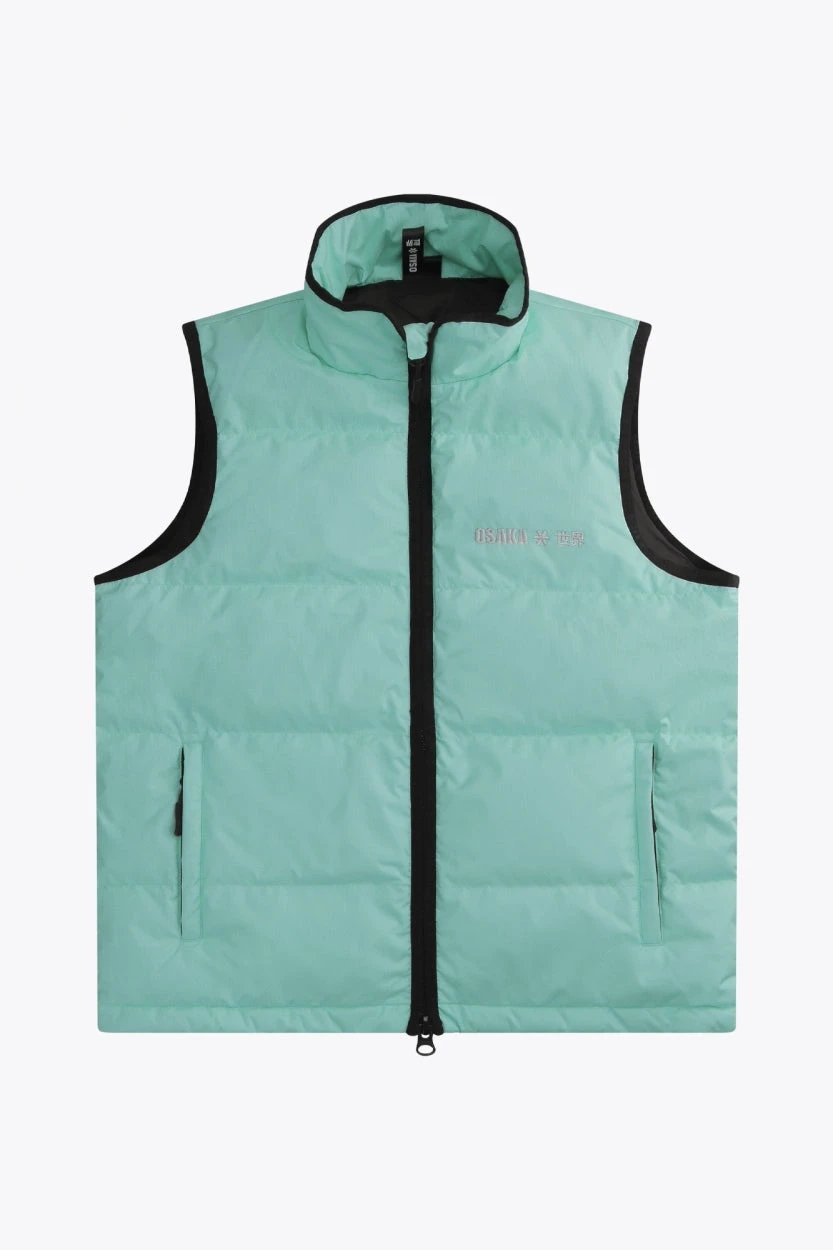 osaka-women-padded-gilet-smanicato-imbottito-donna-green image 1