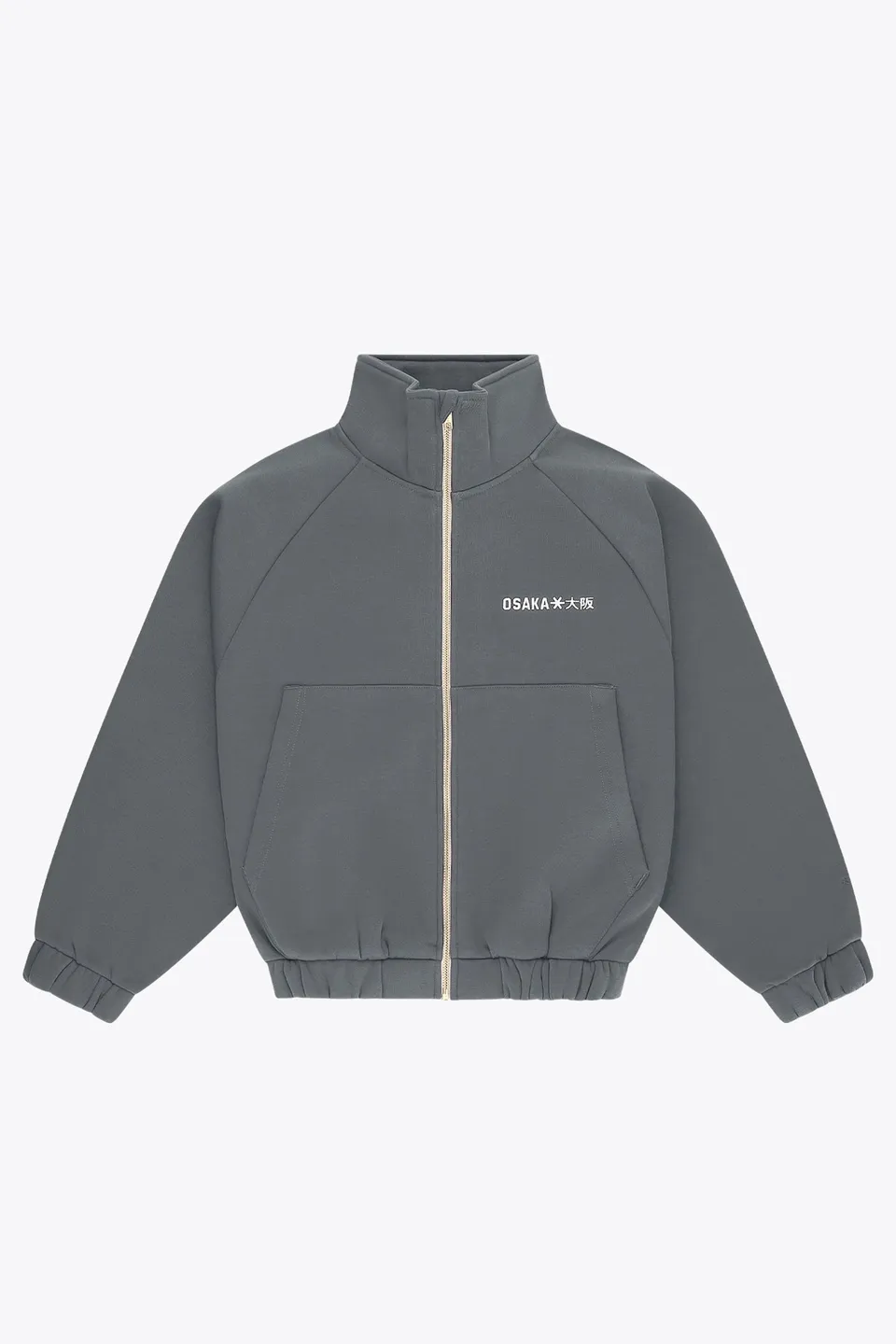 osaka-women-full-zip-sweater-felpa-donna-dark-grey-melange image 1