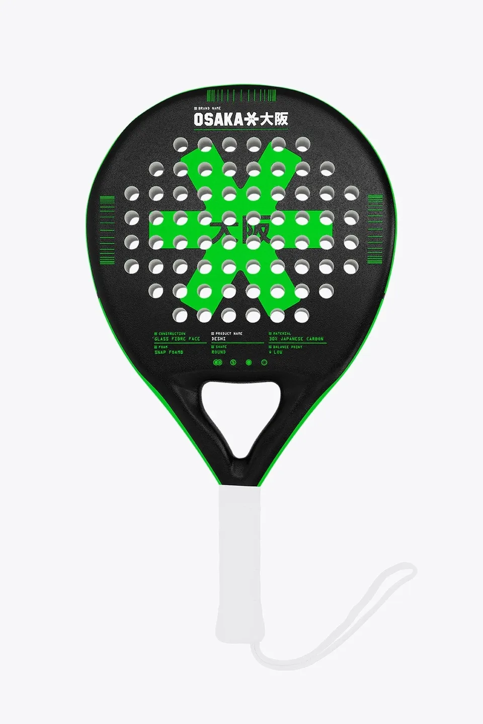 osaka-deshi-control-racchetta-padel-iconic-black image 1