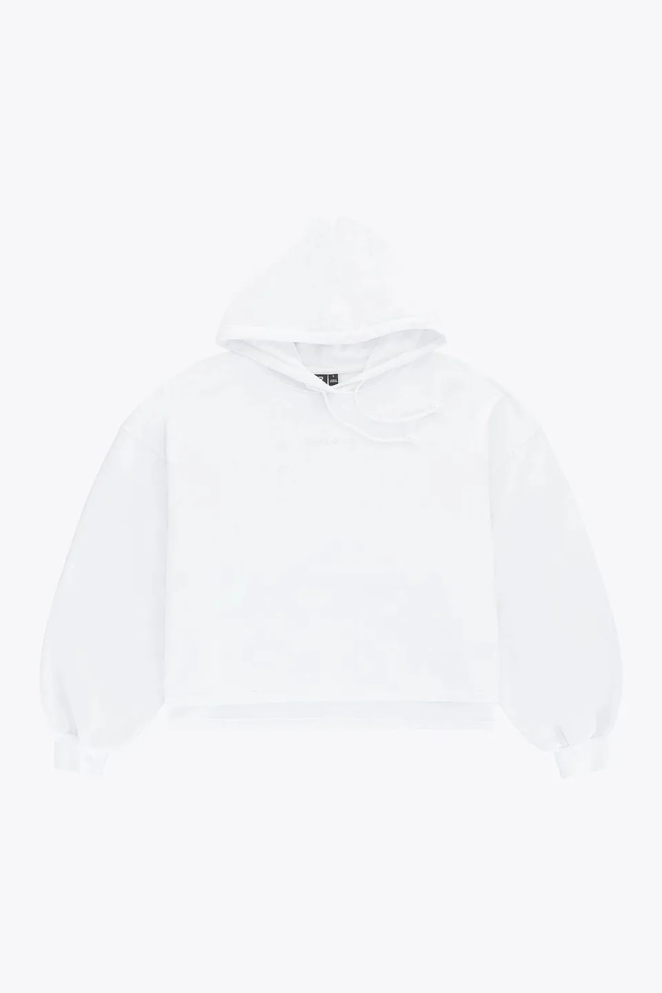osaka-felpa-cropped-hoodie-donna-bianca image 1