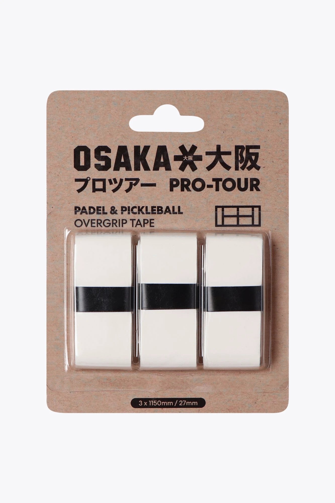 osaka-pro-tour-overgrip-padel-e-pickleball-bianco image 1