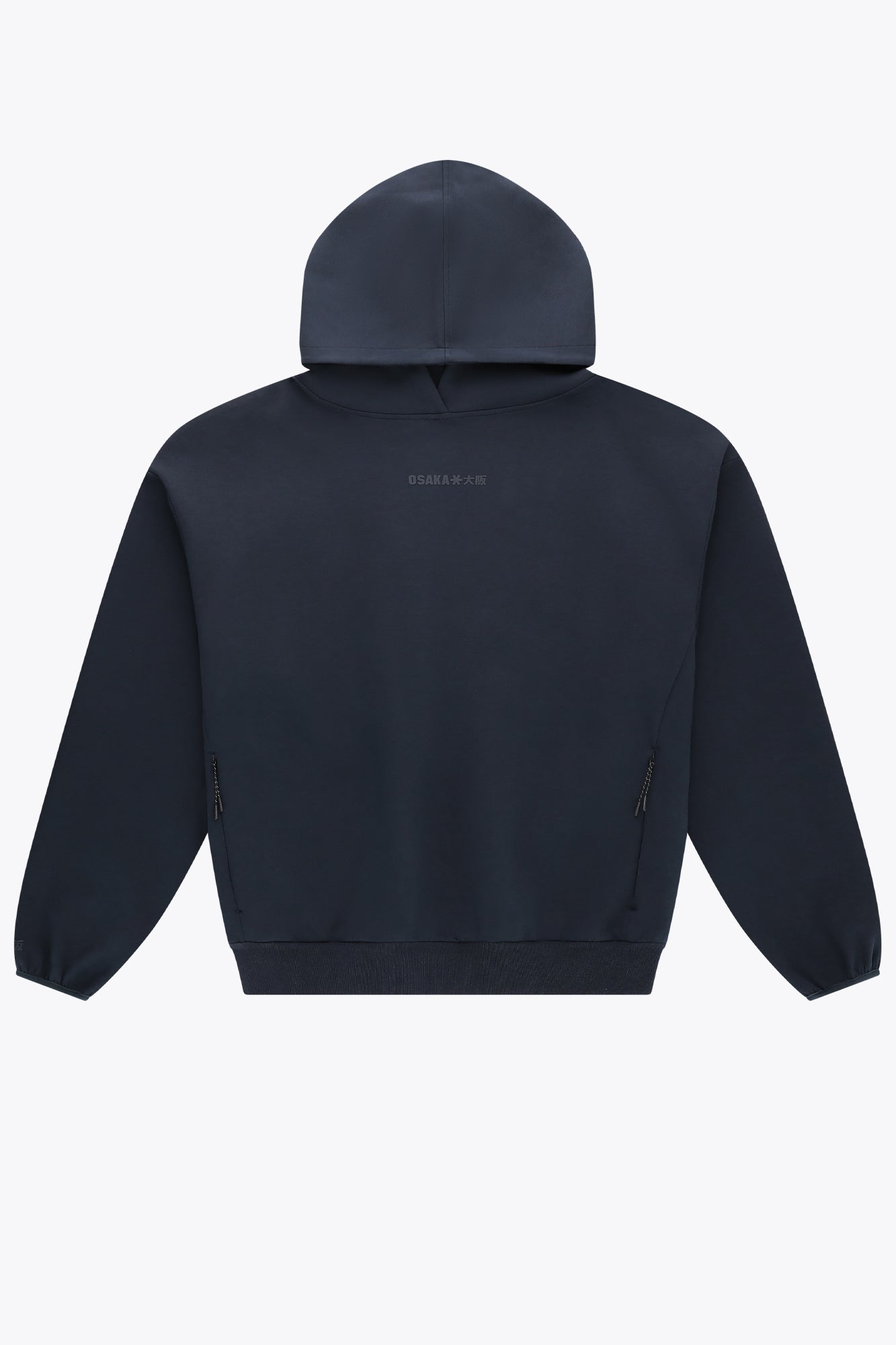 osaka-unisex-hoodie-neo-knit-felpa-cappuccio-oversize-navy image 1