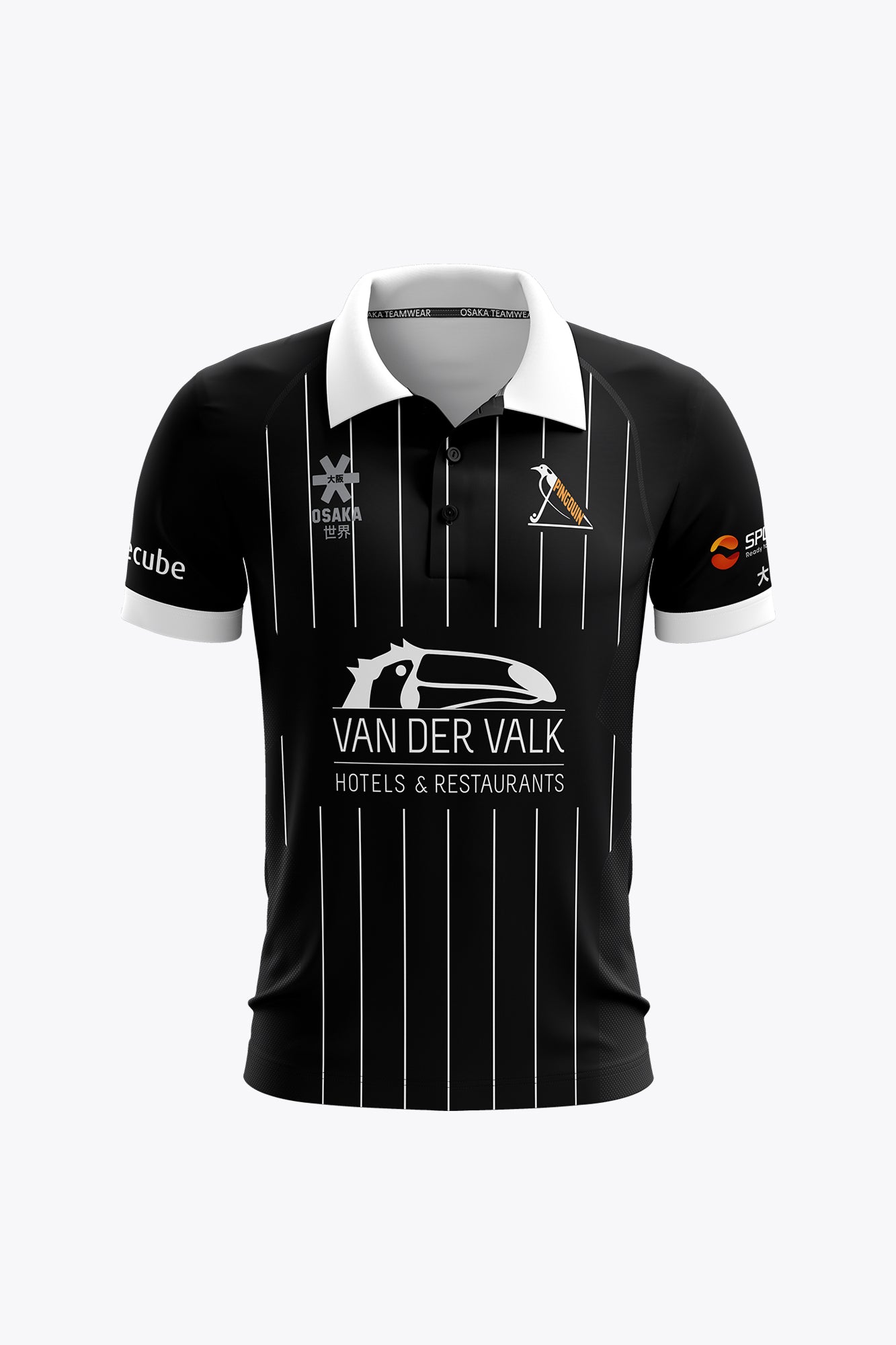 osaka-pingouin-men-polo-jersey-nero-polo-hockey-uomo image 1