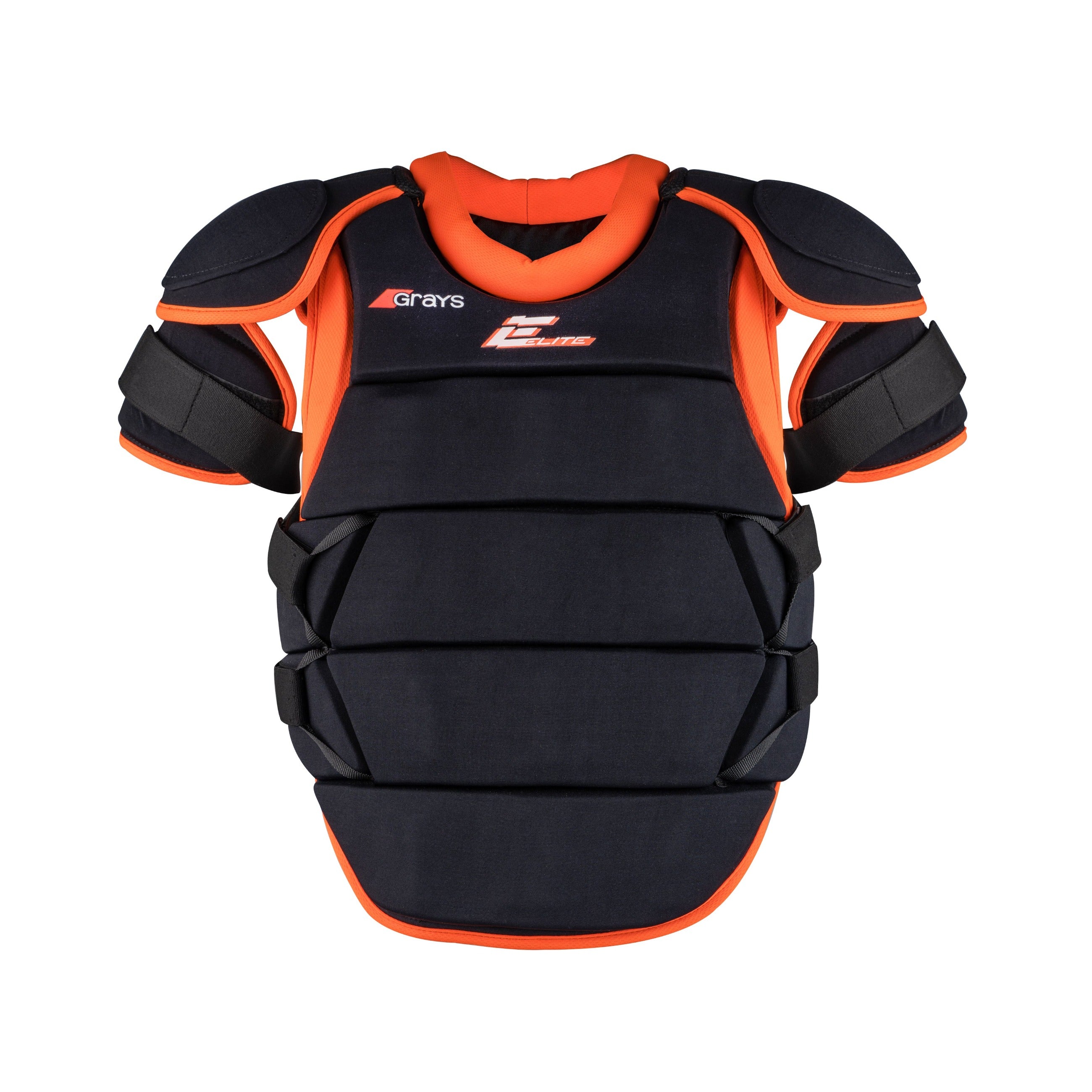 grays-elite-body-armour-nero-arancione-portiere-hockey image 1