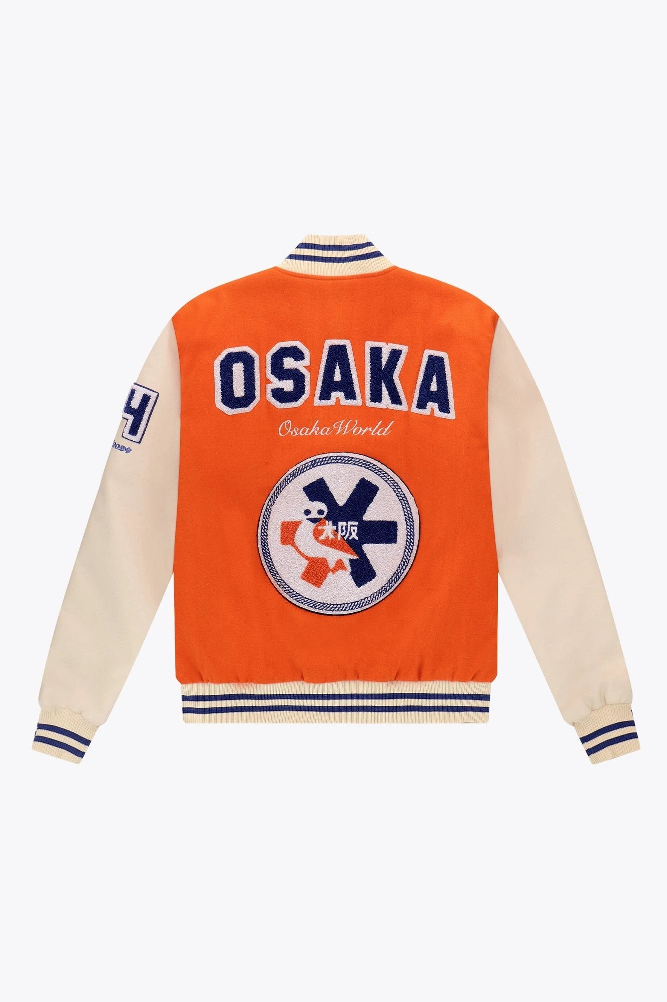 osaka-bloemendaal-varsity-jacket-orange-giacca-bomber-tifoso image 2