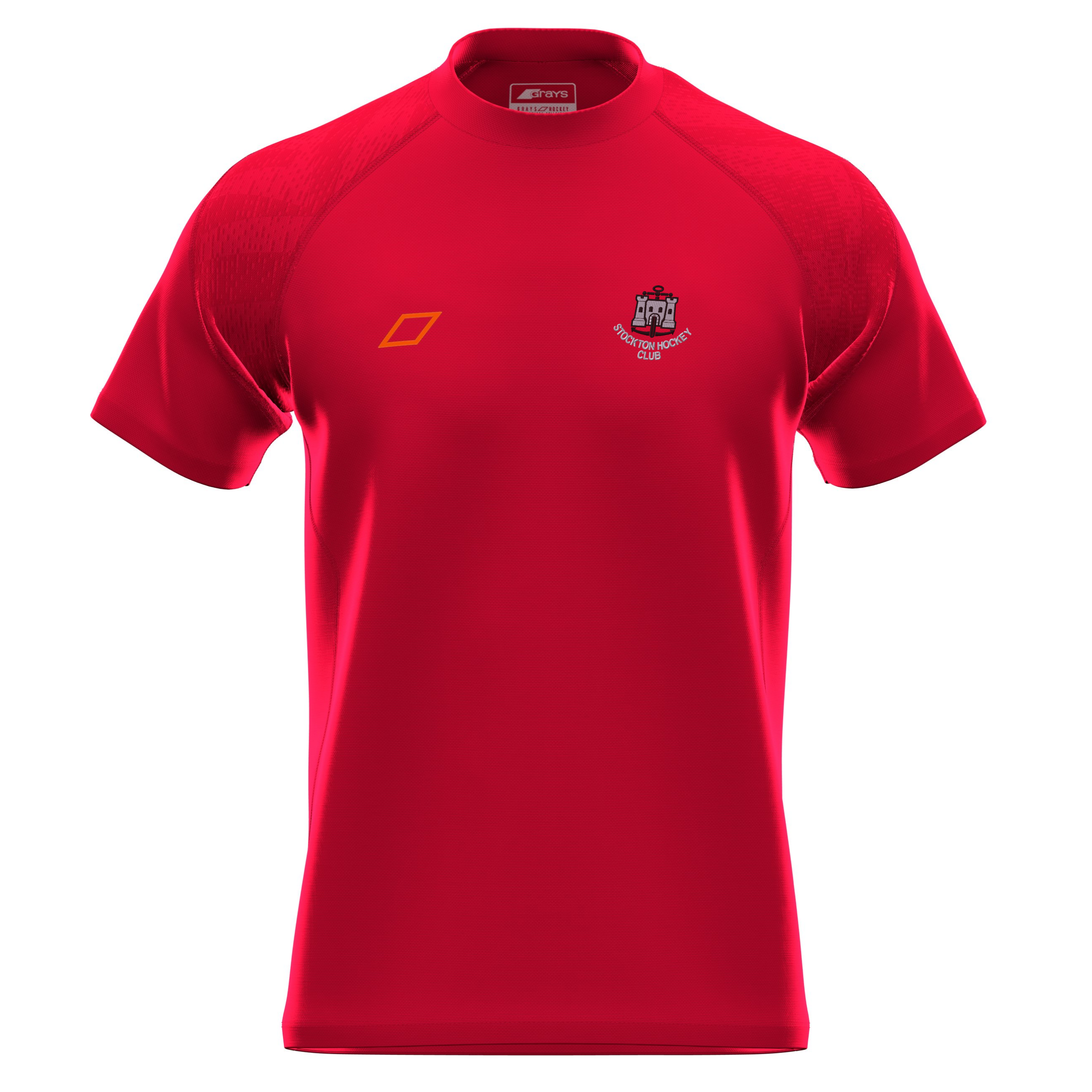 grays-stockton-hc-junior-maglia-gts-manica-corta-rossa image 2