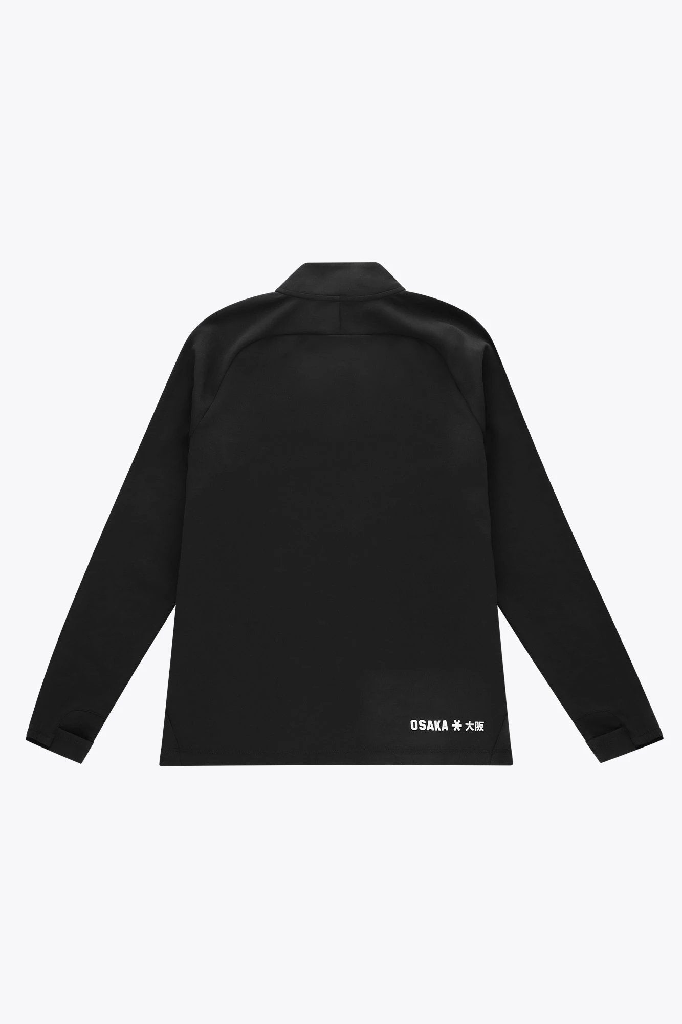 osaka-half-zip-felpa-donna-nero image 2