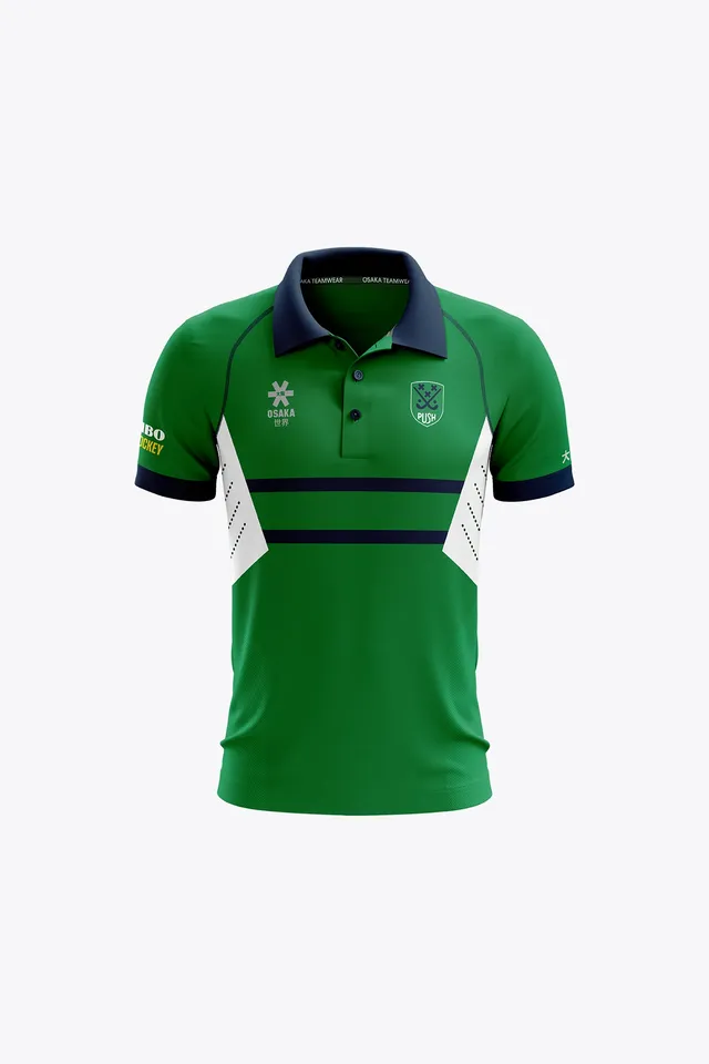 osaka-bhv-push-deshi-polo-jersey-bambino-verde-bianco image 1