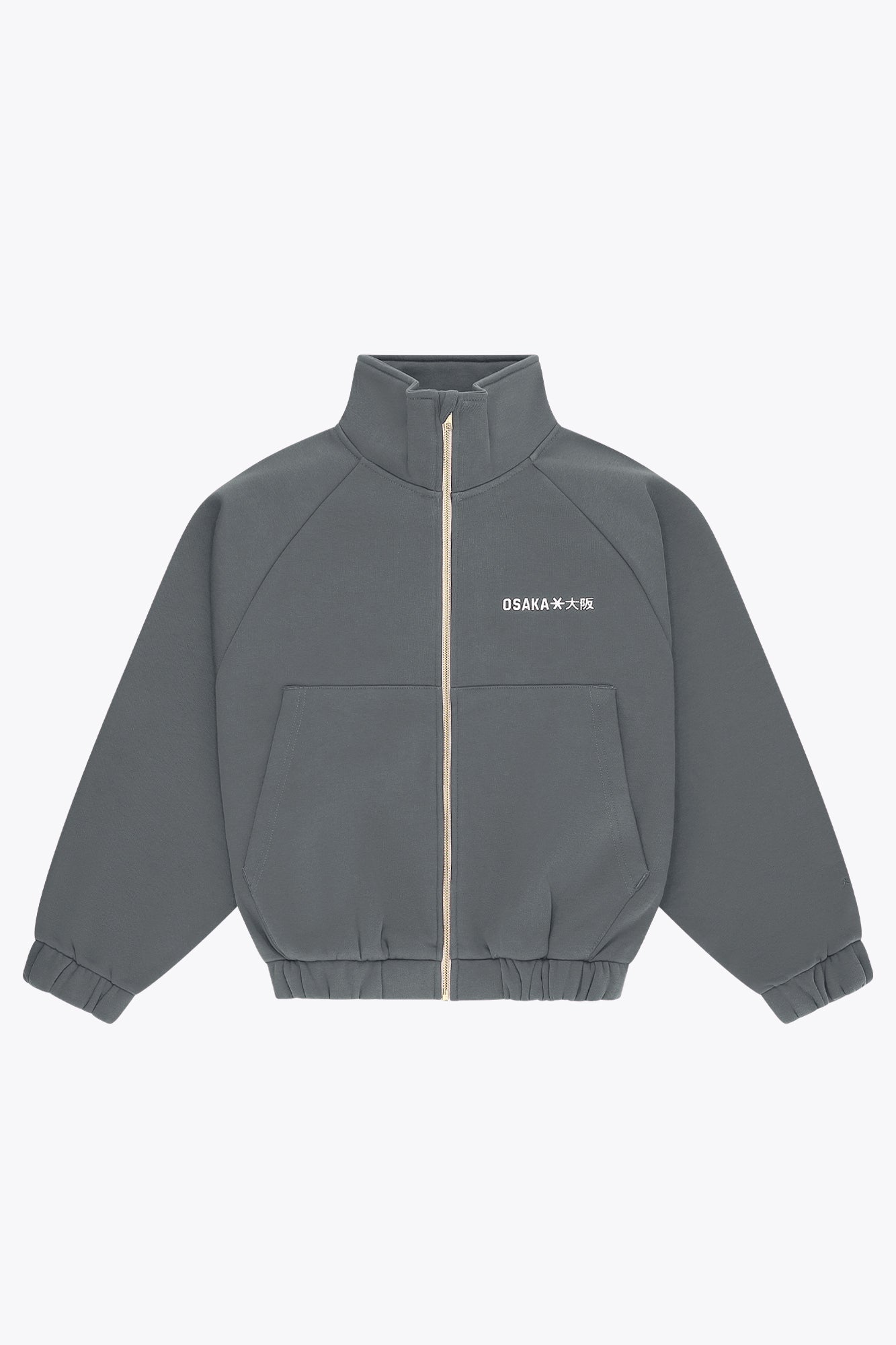 osaka-women-full-zip-sweater-felpa-donna-dark-grey-melange image 1