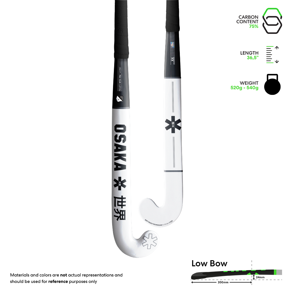 osaka-custom-pro-x-zwart-wit-mazza-hockey-prato image 5