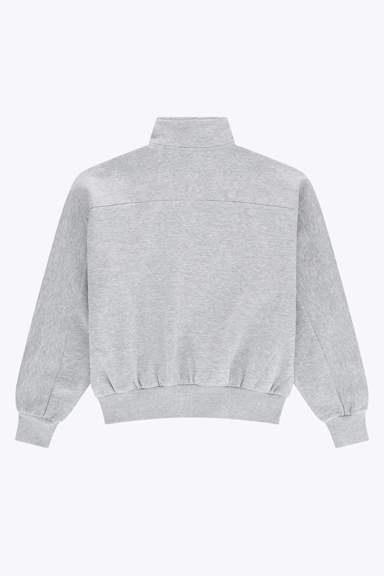 osaka-men-half-zip-sweater-felpa-mezza-zip-uomo-heather-grey image 2