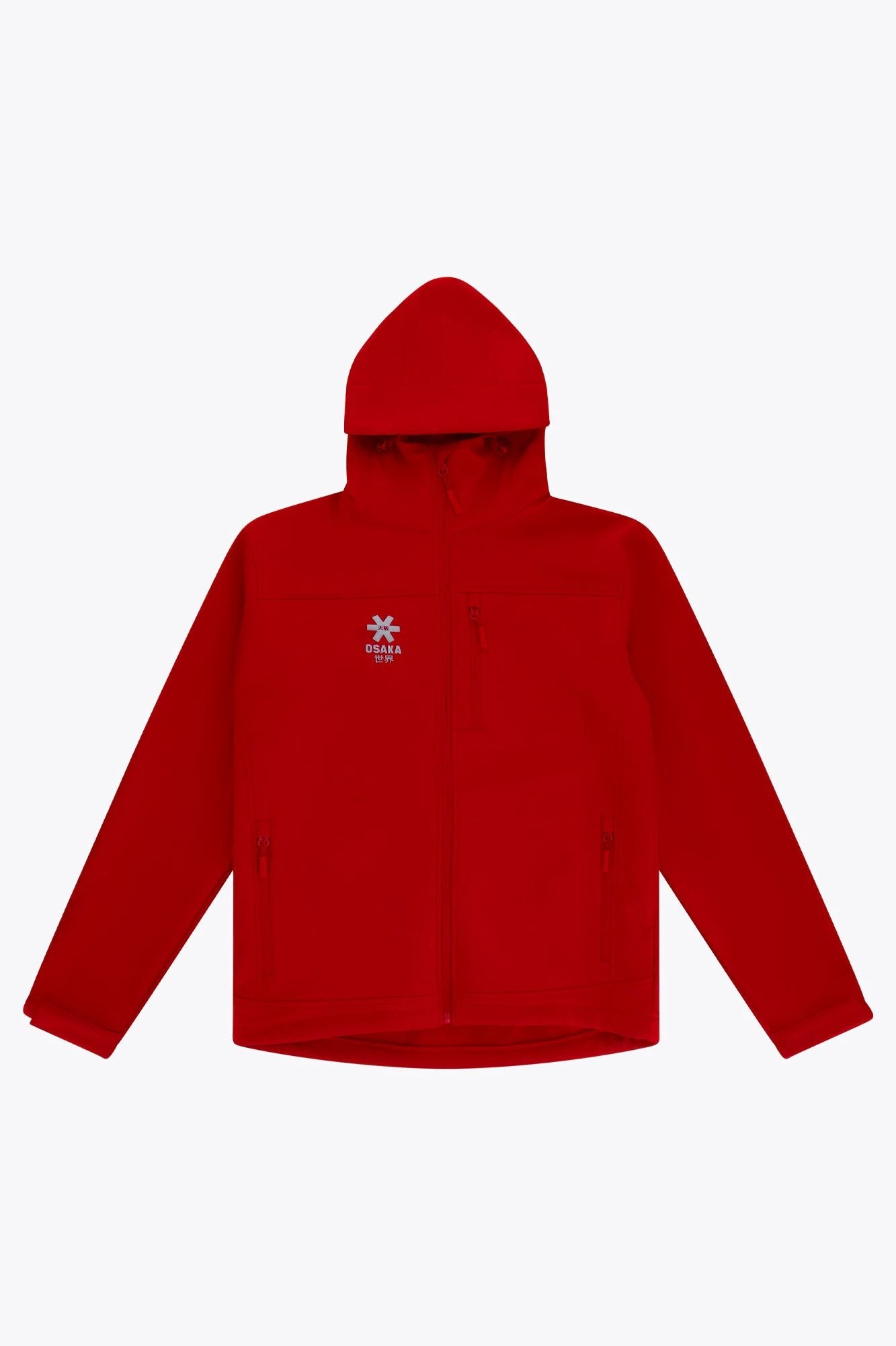 osaka-unisex-giacca-softshell-con-cappuccio-rosso image 1