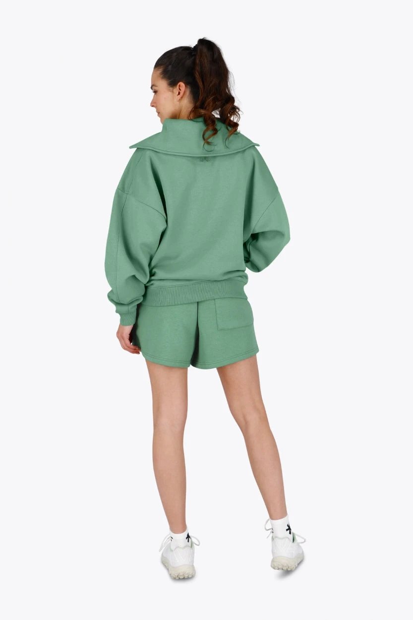 osaka-felpa-mezza-zip-donna-verde-collezione-shibui image 6