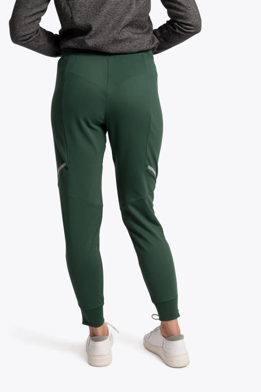 osaka-pantaloni-track-donna-verde-scuro-dark-green image 2