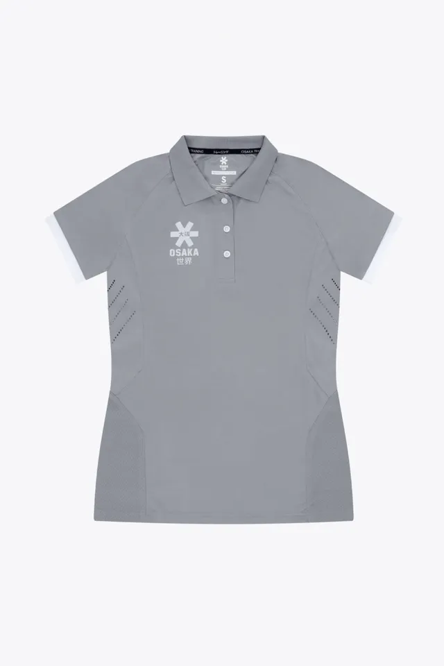 osaka-women-polo-jersey-grigio-scuro image 1