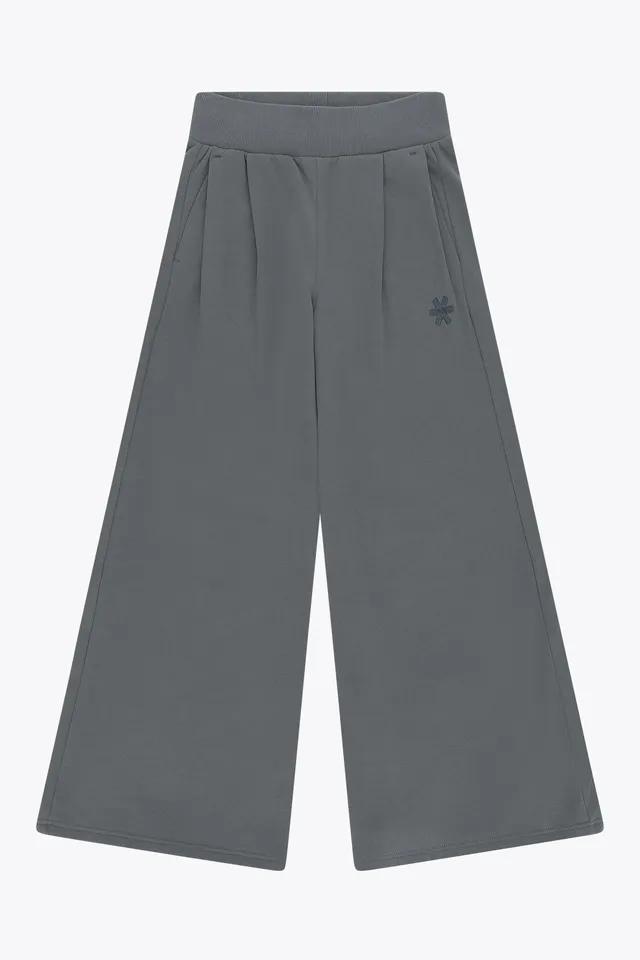osaka-women-wide-leg-sweatpants-dark-grey-melange image 1