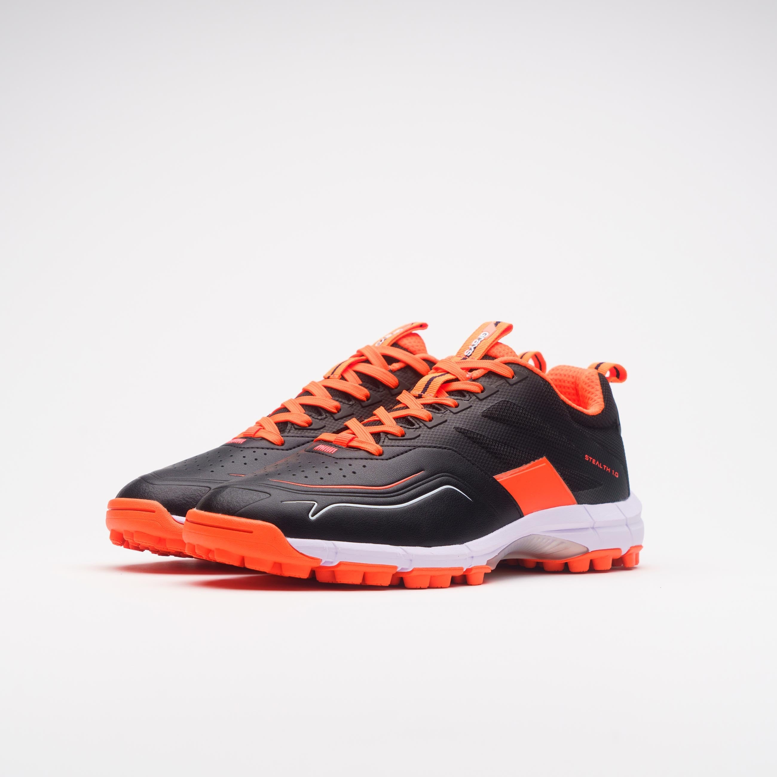 grays-stealth-shoe-scarpa-hockey-nero-arancione image 6