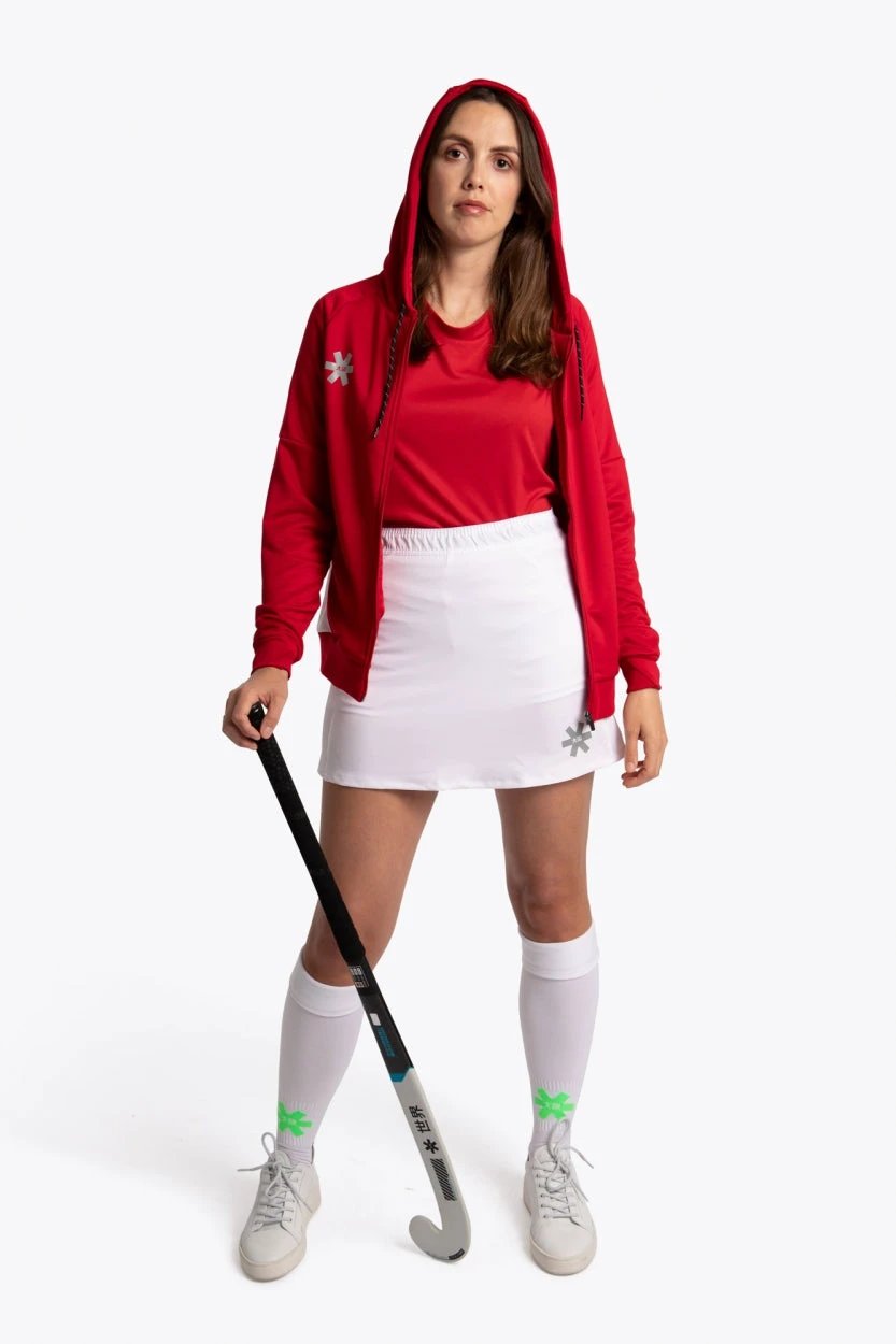 osaka-felpa-donna-training-con-zip-rosso image 3