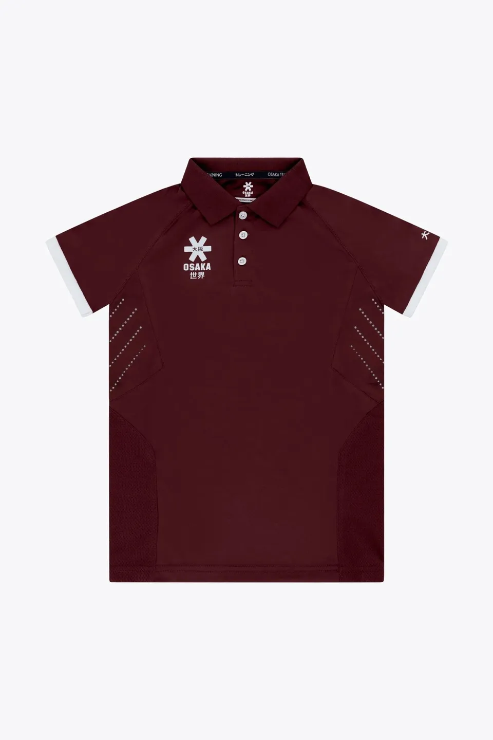 osaka-polo-jersey-bambino-hockey-bordeaux image 1