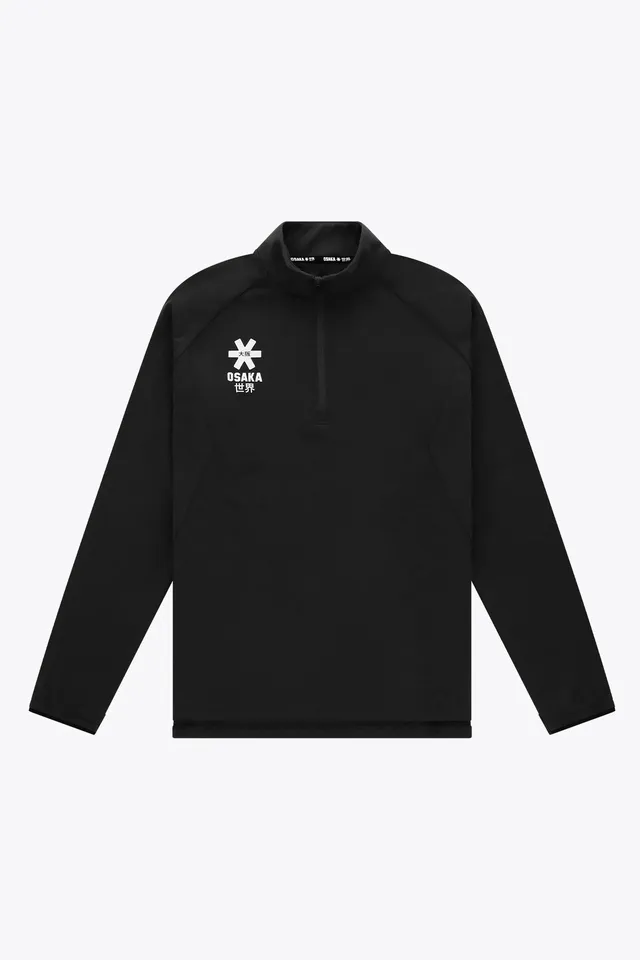 osaka-felpa-half-zip-uomo-nero image 1