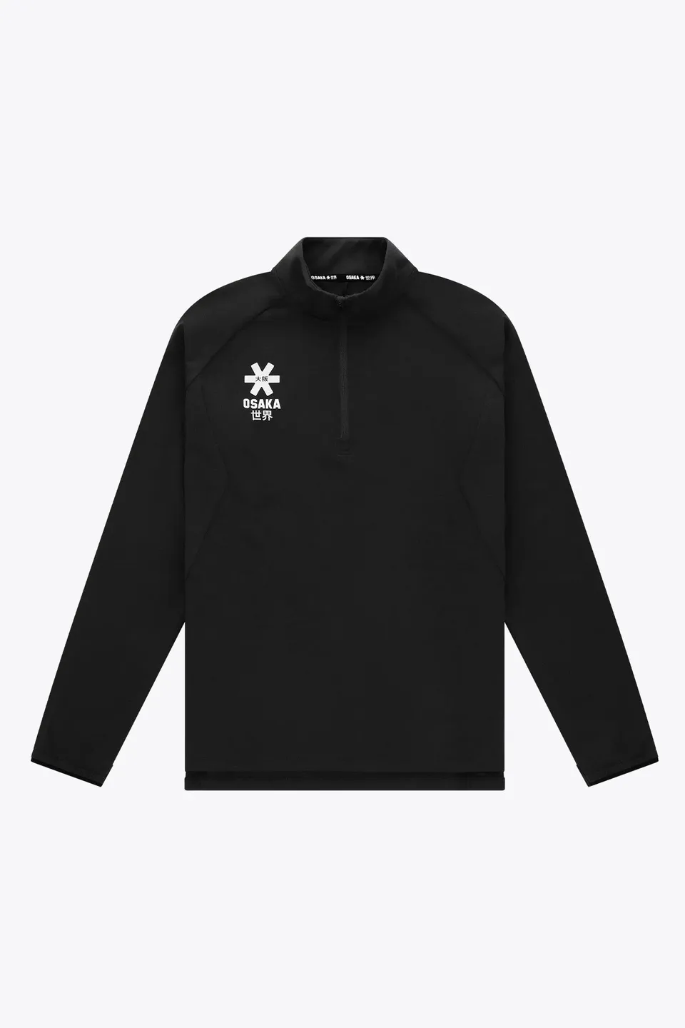 osaka-felpa-half-zip-uomo-nero image 1
