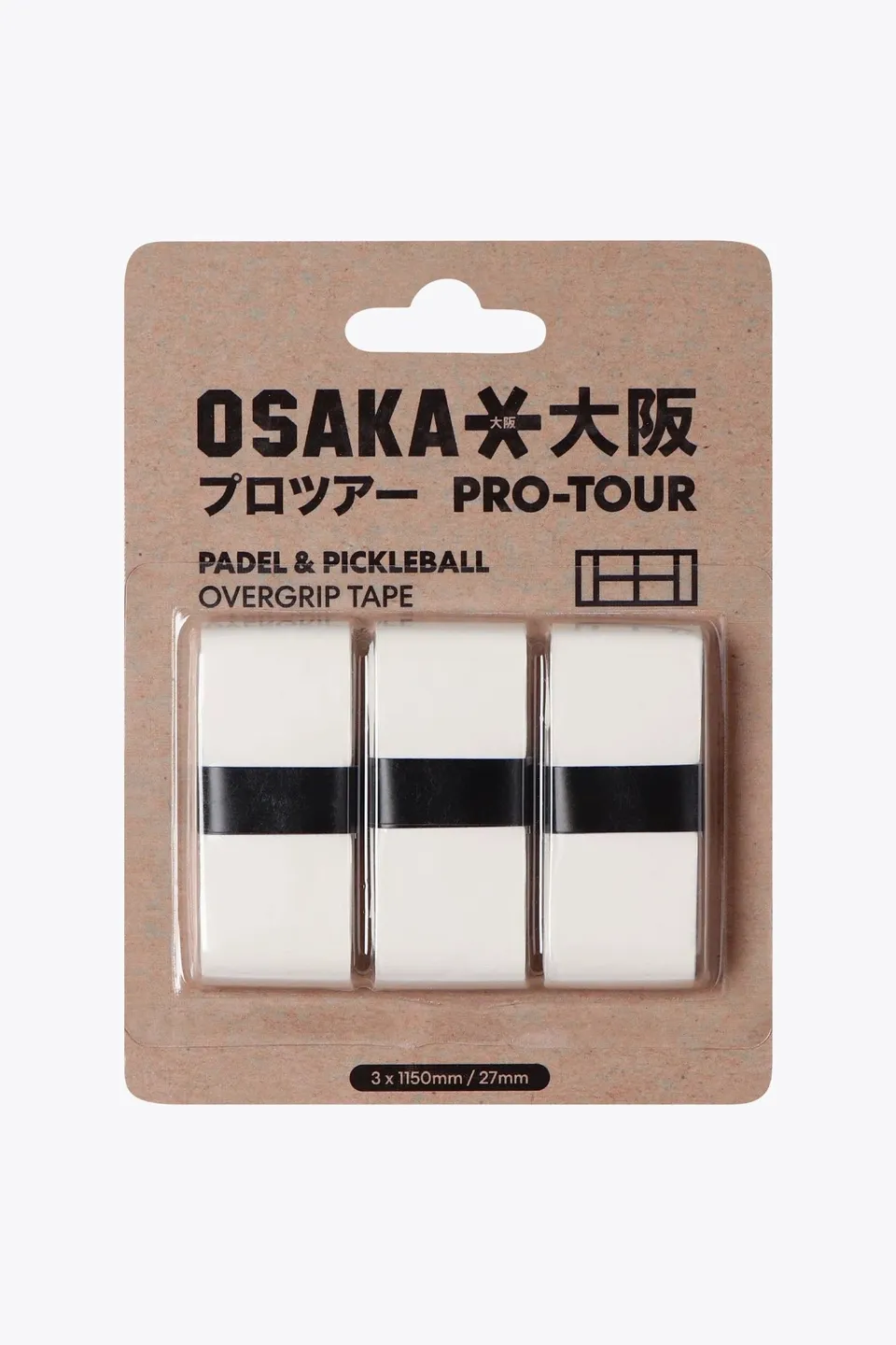 osaka-pro-tour-overgrip-padel-e-pickleball-bianco image 1