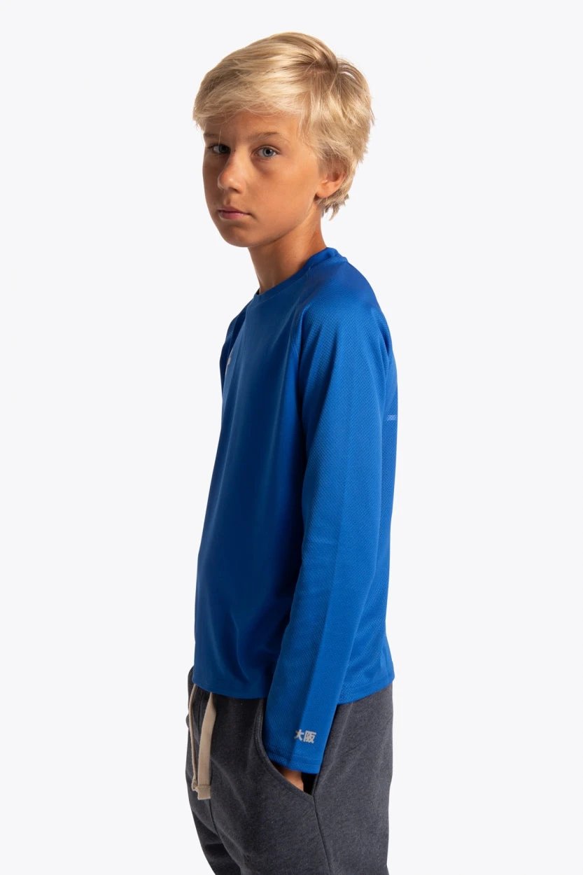 osaka-kids-training-tee-maglia-manica-lunga-bambino-royal-blue image 7