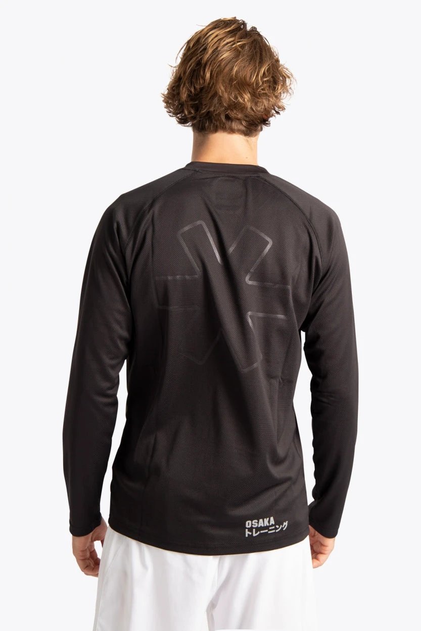 osaka-men-training-tee-long-sleeve-black-maglia-allenamento-manica-lunga-uomo image 4