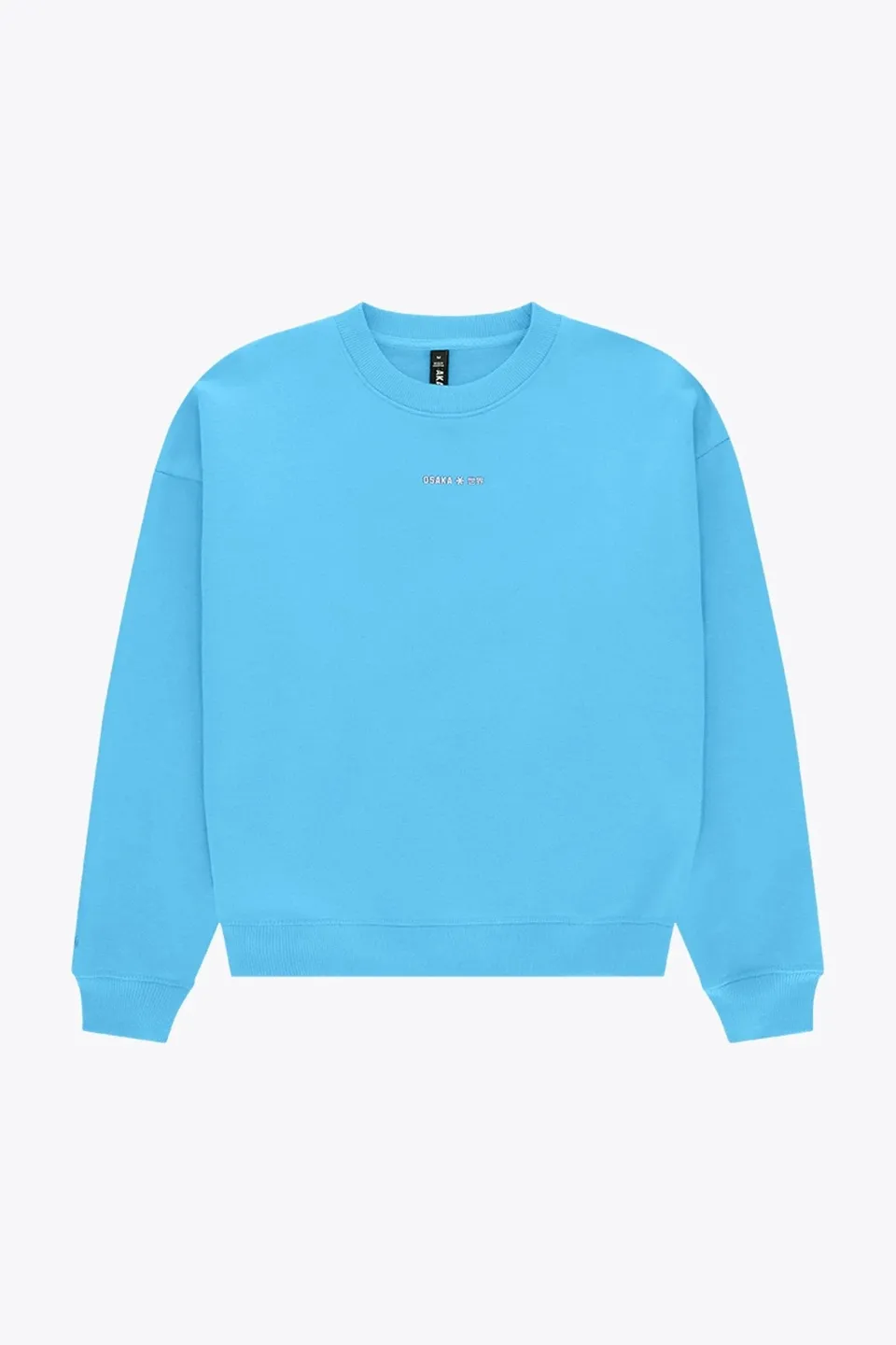 osaka-women-sweater-felpa-oversize-blue-topaz image 1