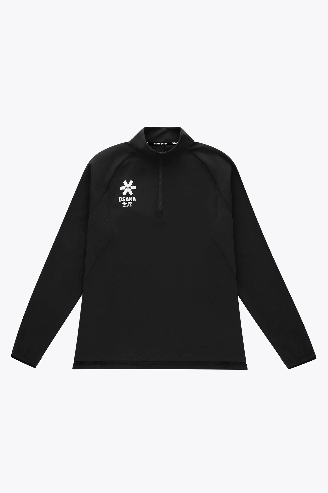 osaka-half-zip-felpa-donna-nero image 1