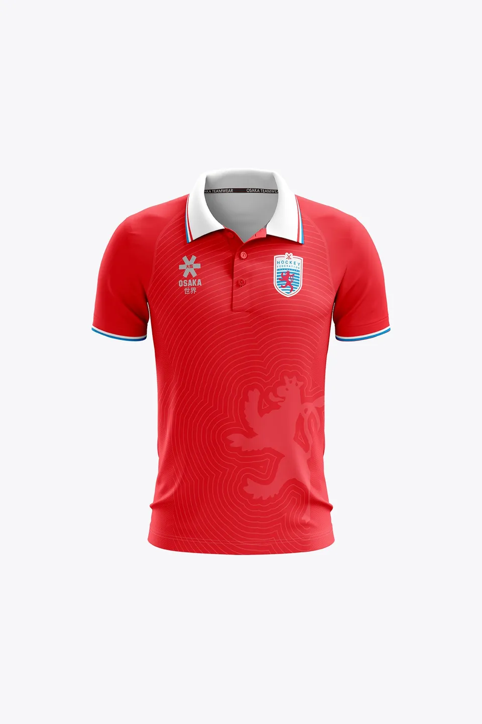 osaka-hockey-federation-luxembourg-polo-jersey-kids-polo-hockey-rosso image 1