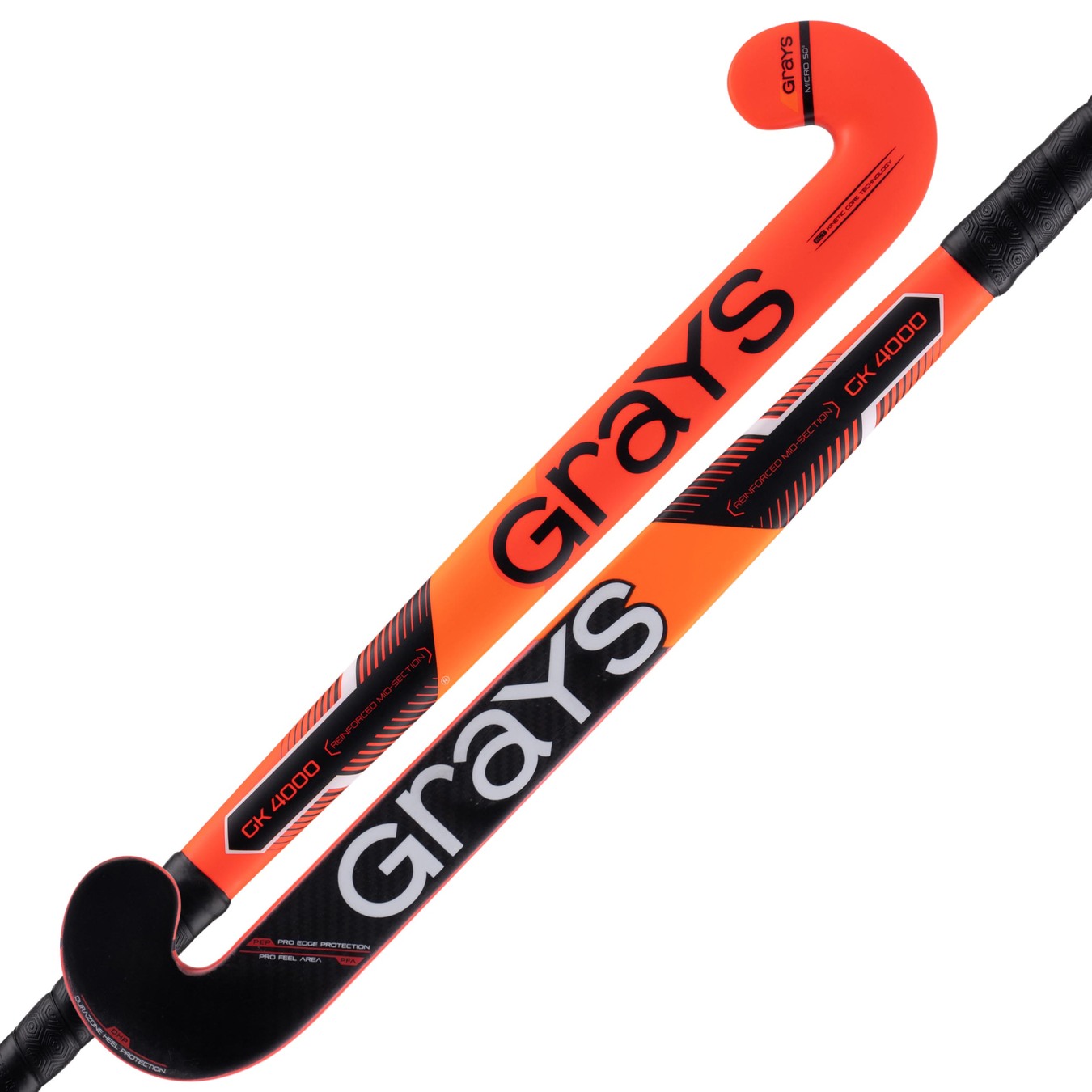 grays-gk4000-mazza-portiere-hockey-composito-rosso-fluo image 1