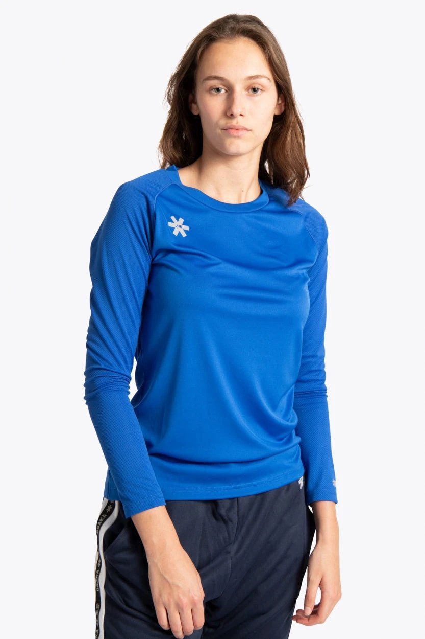 osaka-women-training-tee-manica-lunga-royal-blue image 3