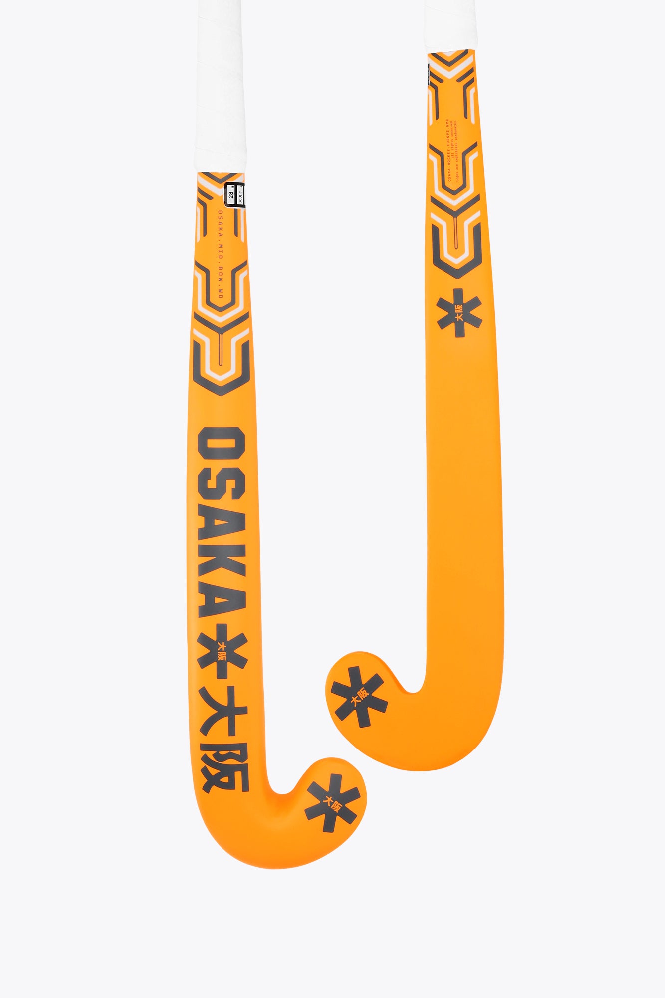 osaka-field-hockey-stick-mid-bow-wd-mazza-hockey-legno-orange-tiger image 1