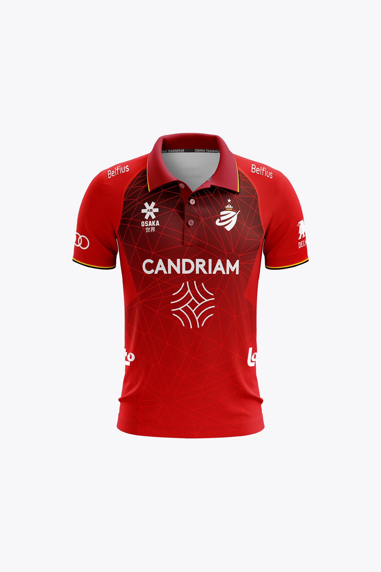 osaka-belgio-kids-polo-jersey-2026-red-polo-bambino-ufficiale image 1