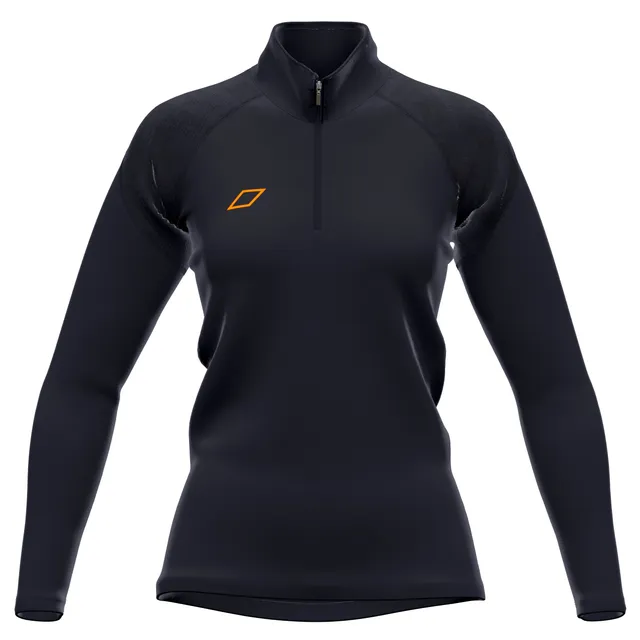 grays-performance-pile-donna-1-4-zip-con-collo-alto-nero image 1