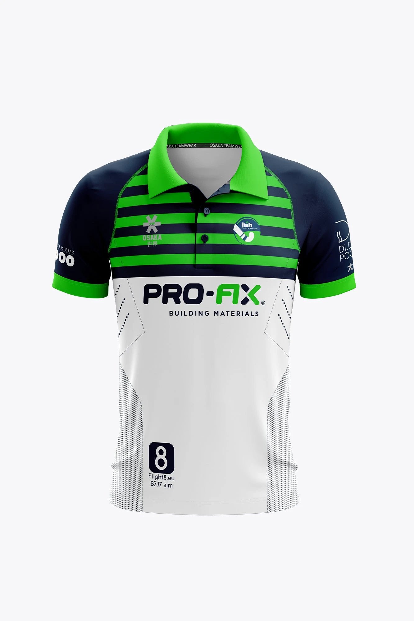 osaka-hoegaarden-polo-jersey-donna-navy-green-white image 1