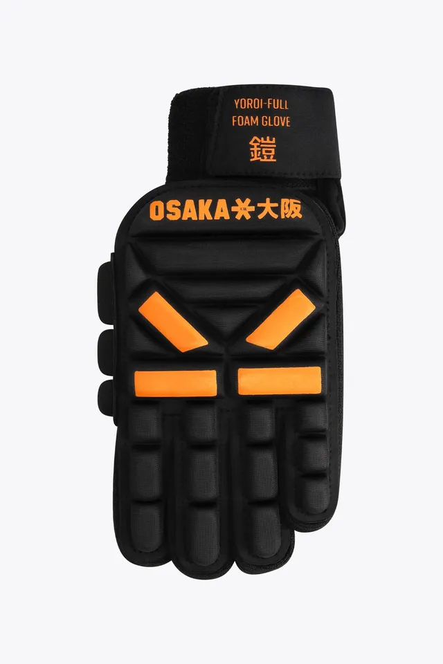 osaka-yoroi-full-foam-indoor-glove-left-hand-guanto-indoor-orange-tiger image 1