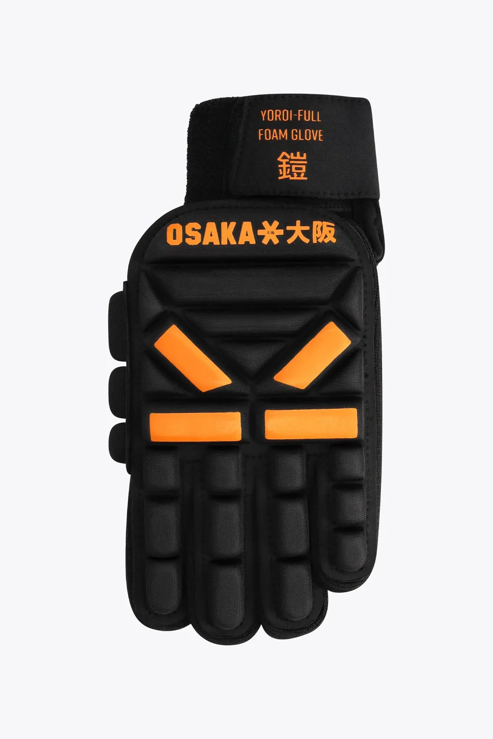 osaka-yoroi-full-foam-indoor-glove-left-hand-guanto-indoor-orange-tiger image 1