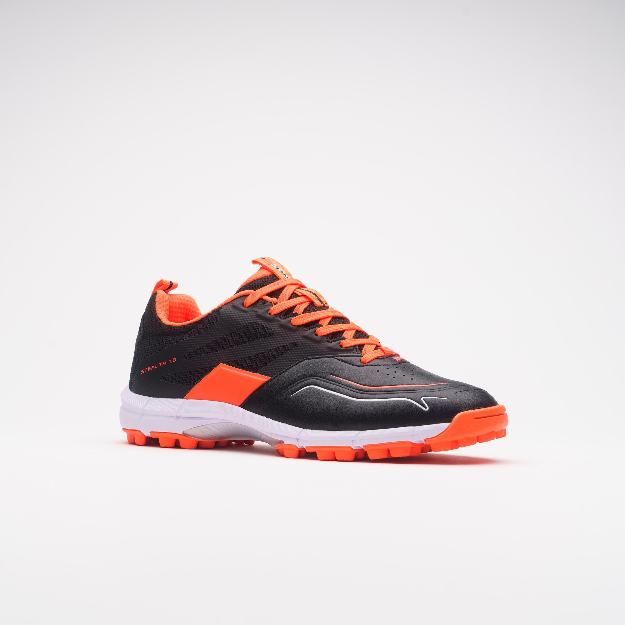 grays-stealth-junior-scarpa-hockey-prato-nero-arancio image 5