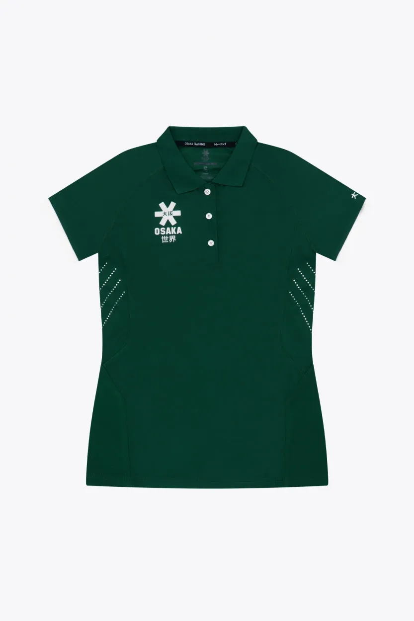 osaka-women-polo-jersey-maglia-polo-sportiva-dark-green image 1