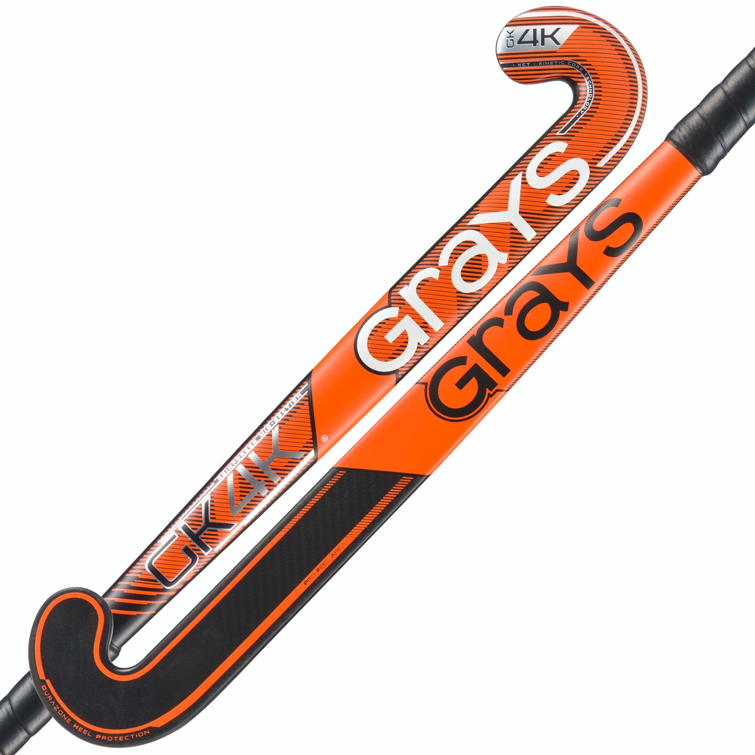 grays-gk-4k-elite-bastone-portiere-hockey-composito-nero-arancio image 1