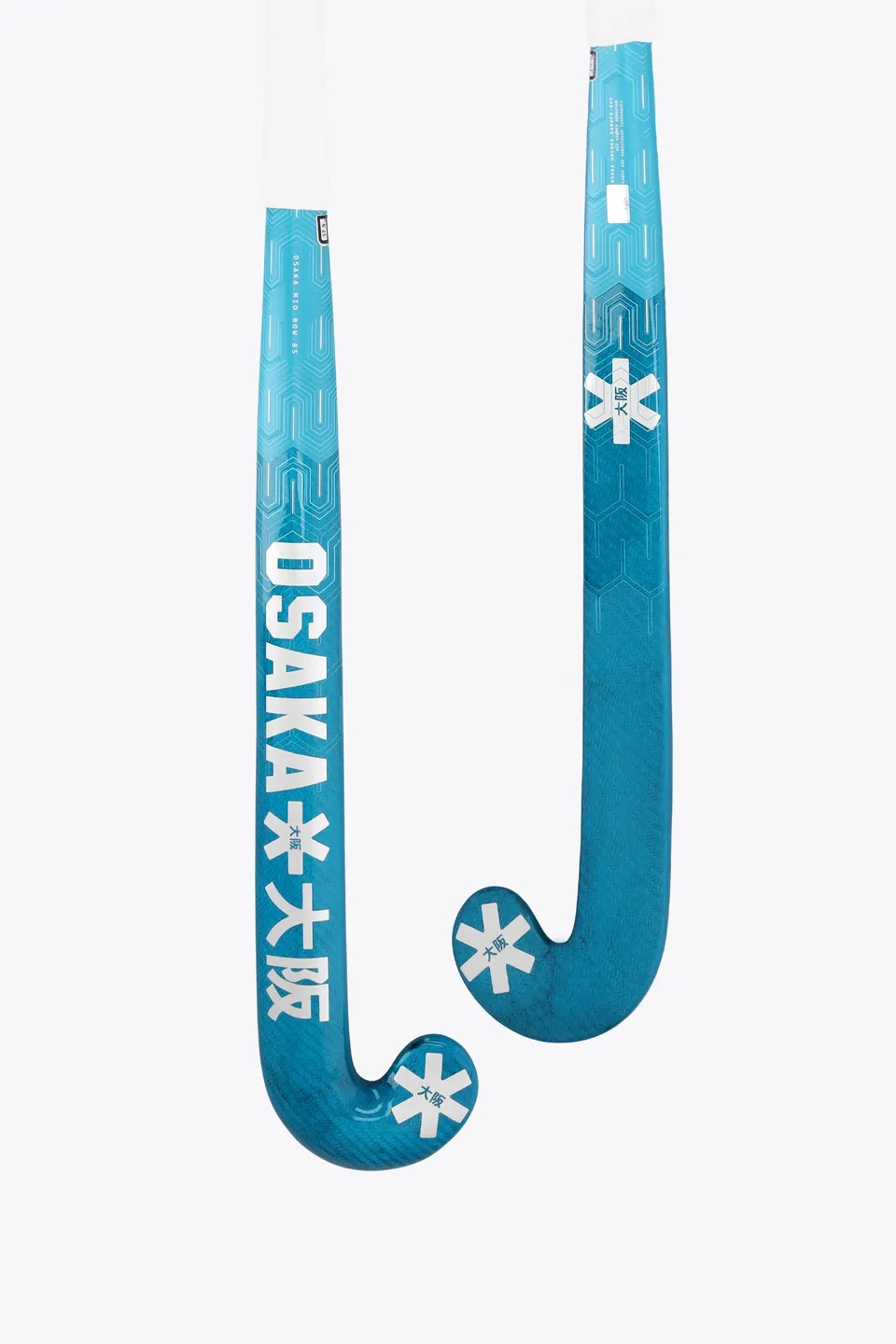 osaka-field-hockey-stick-mid-bow-85-mazza-hockey-blue-topaz image 1