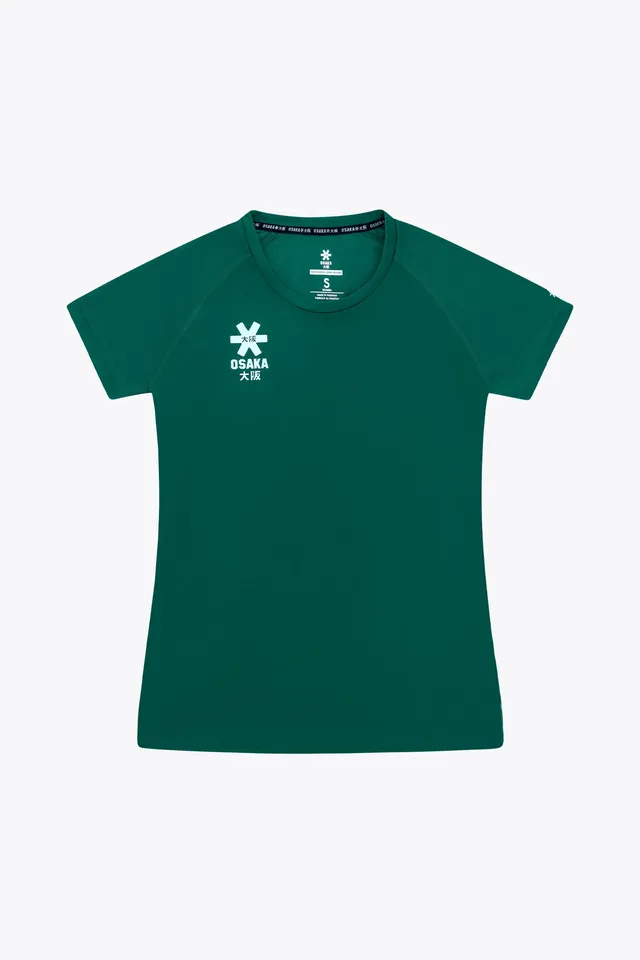 osaka-women-training-tee-dark-green-maglia-training-donna image 1