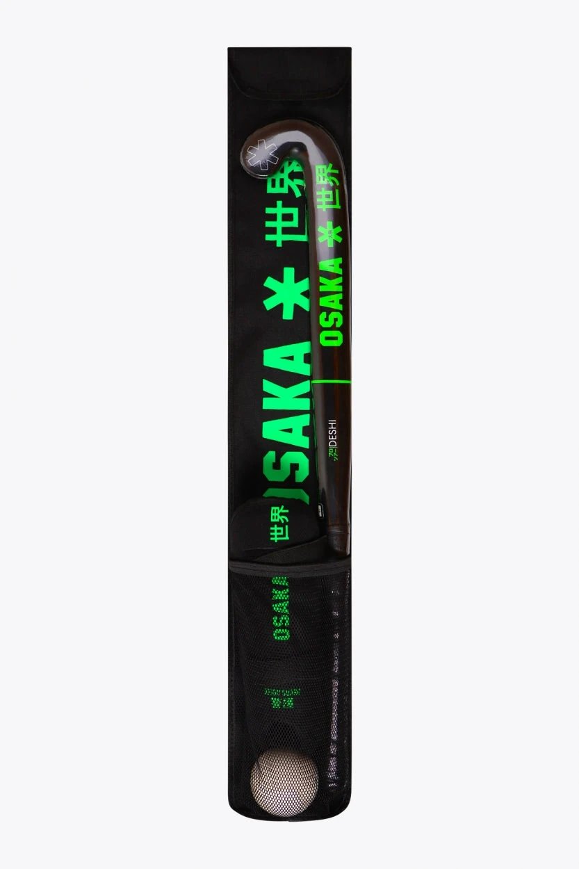 osaka-hockey-kids-starter-kit-kit-bambino-mazza-palla-parastinchi-iconic-black image 1