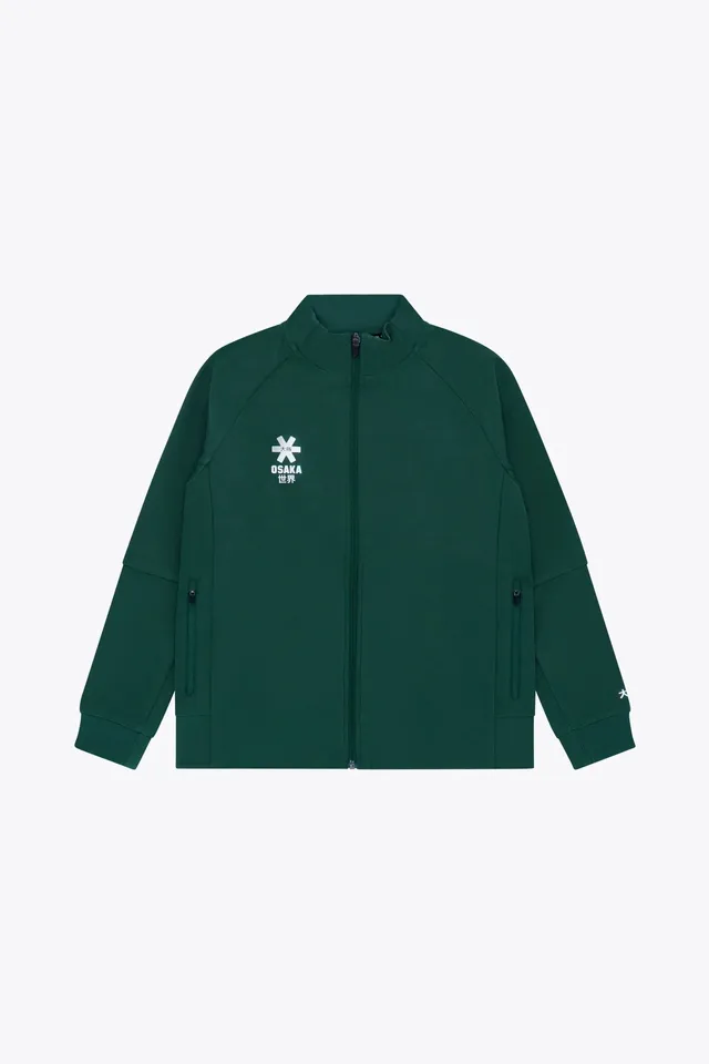 osaka-kids-track-top-felpa-full-zip-bambino-dark-green image 1