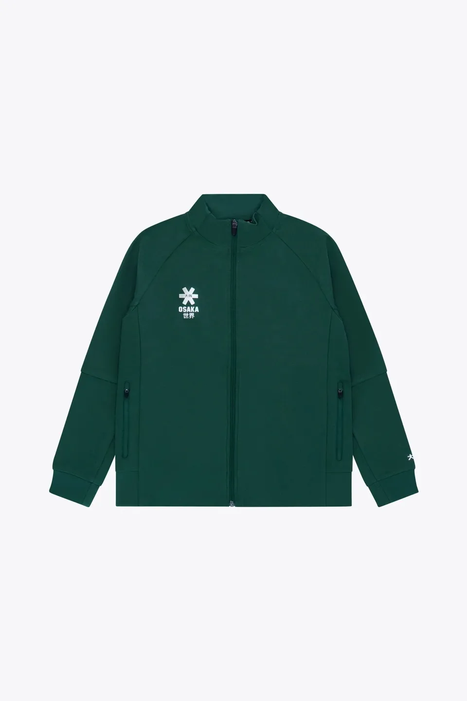 osaka-kids-track-top-felpa-full-zip-bambino-dark-green image 1