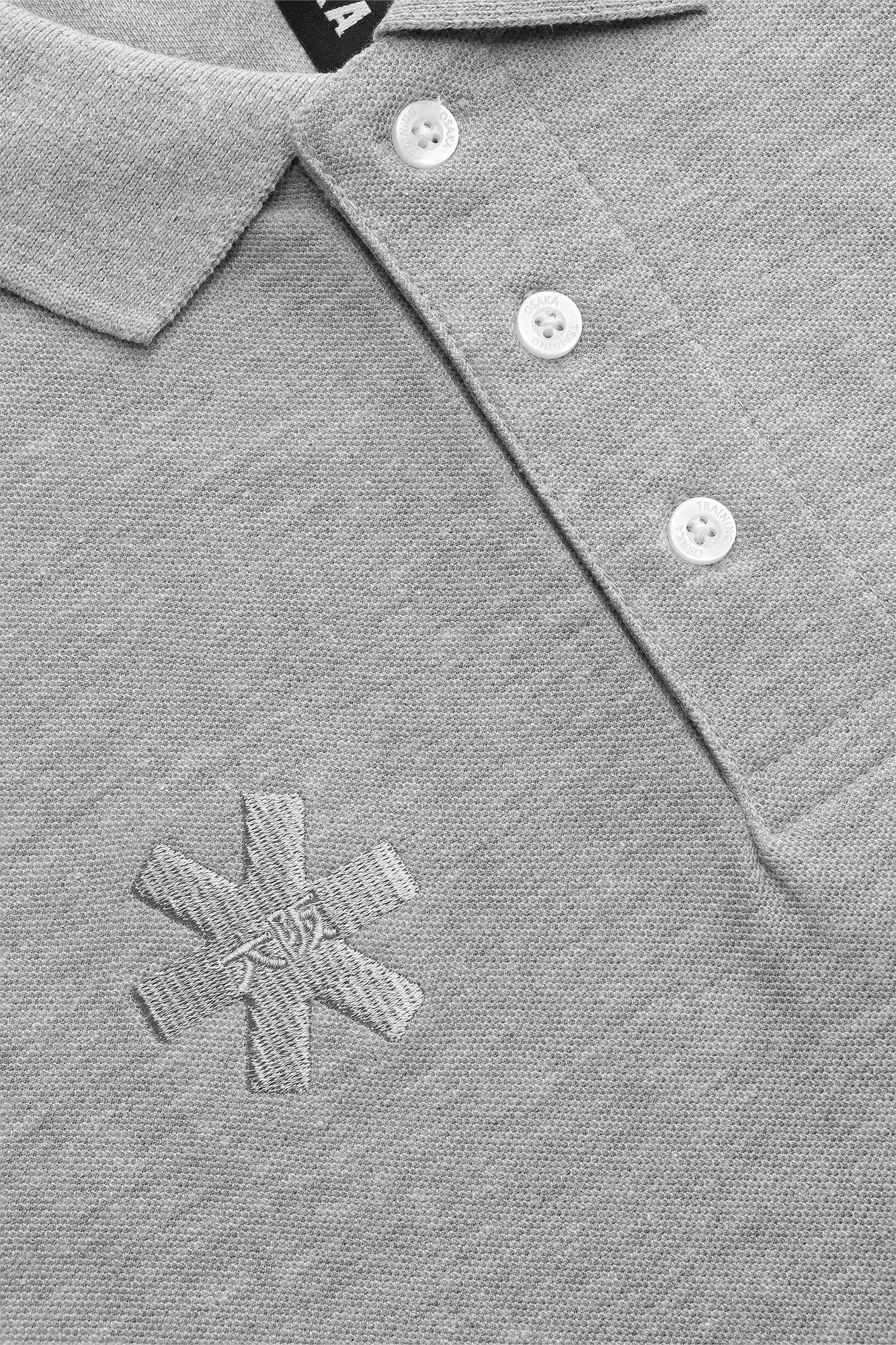 osaka-polo-basic-unisex-grigio-melange image 3