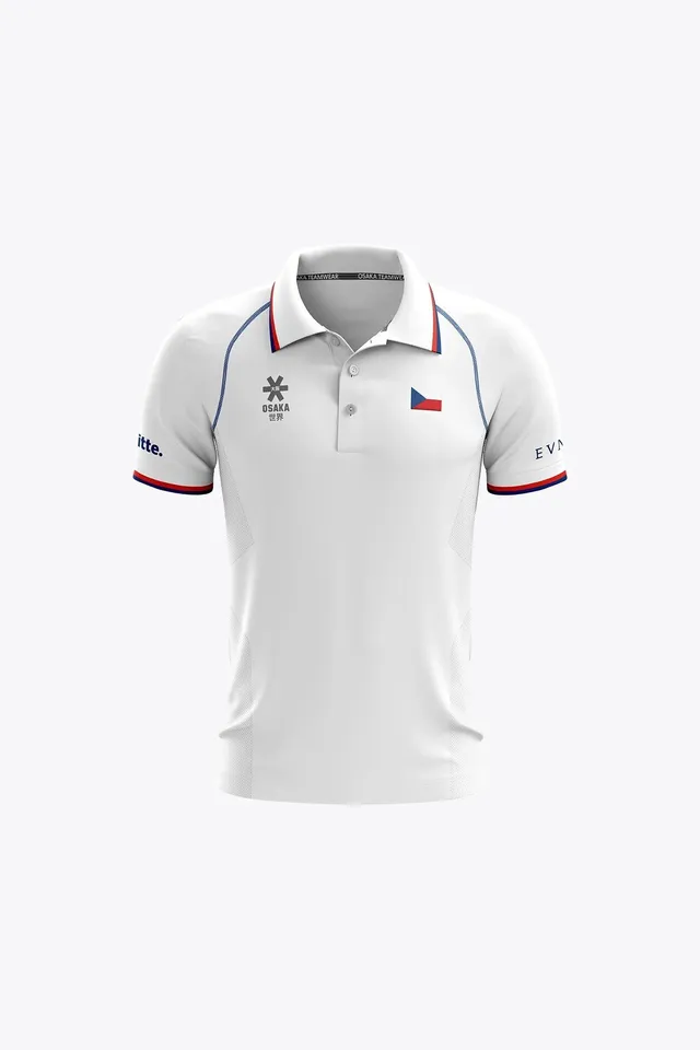 official-czech-republic-kids-polo-jersey-polo-bambino-white image 1